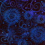 Navy Flower Burst