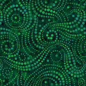 Ebb and Flow Dark Green Fabric